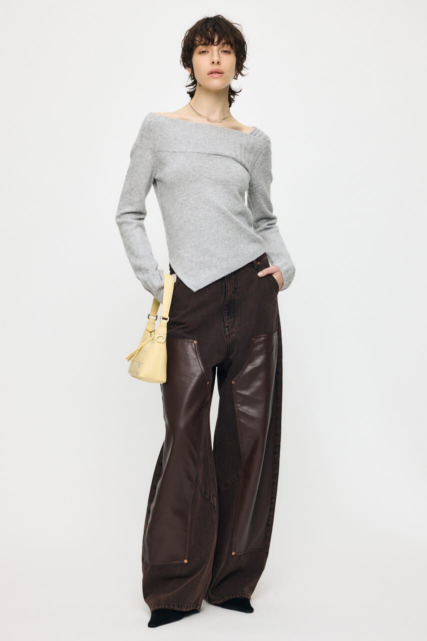 MOUSSY「ASYMMETRY トップス」|ニット・セーター|