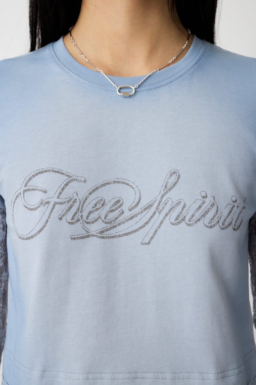 MOUSSY「LACE LAYER TEE」|Tシャツ・カットソー|