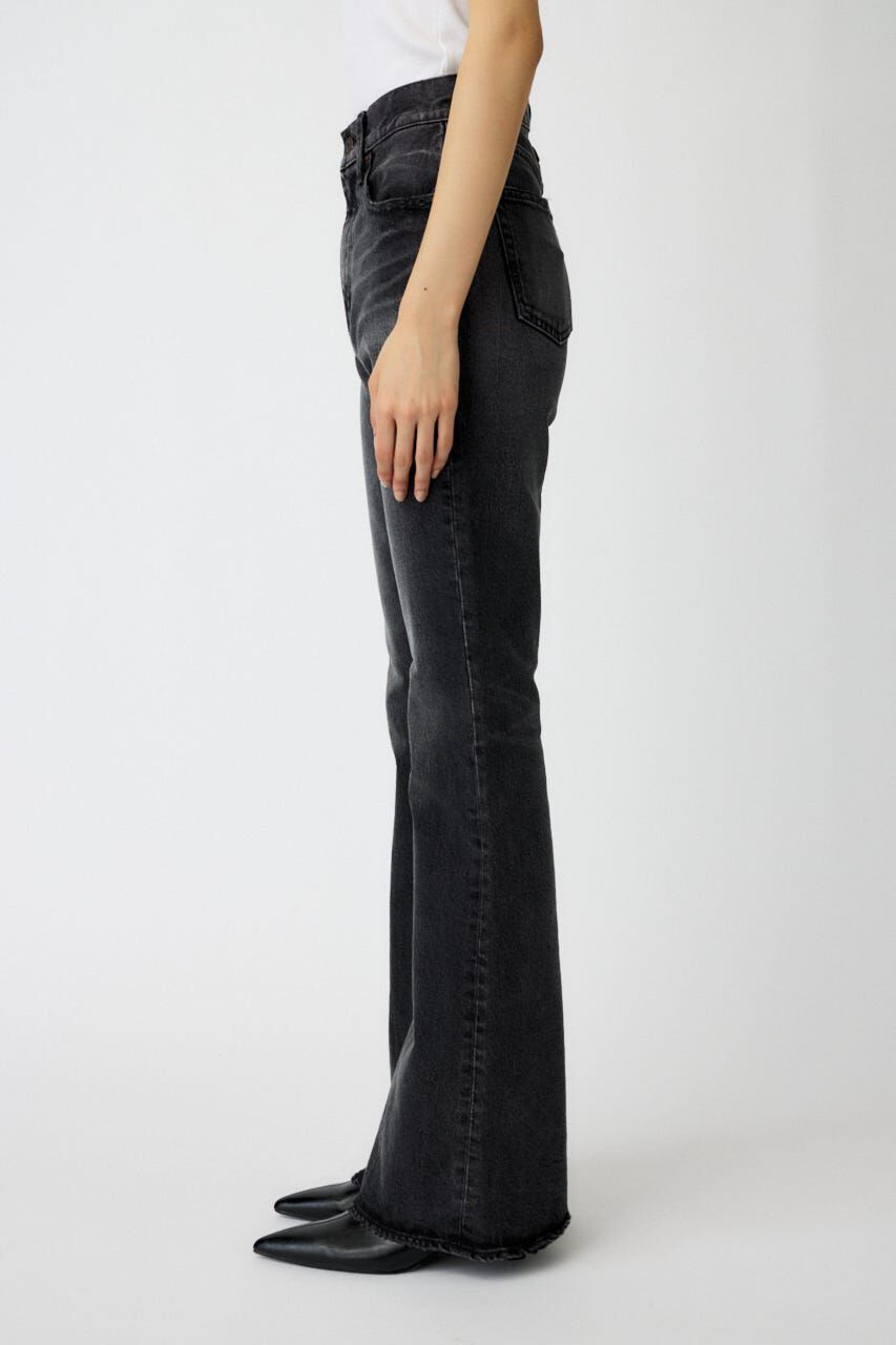 MOUSSY「MVS BLACK FLARE」|デニム|