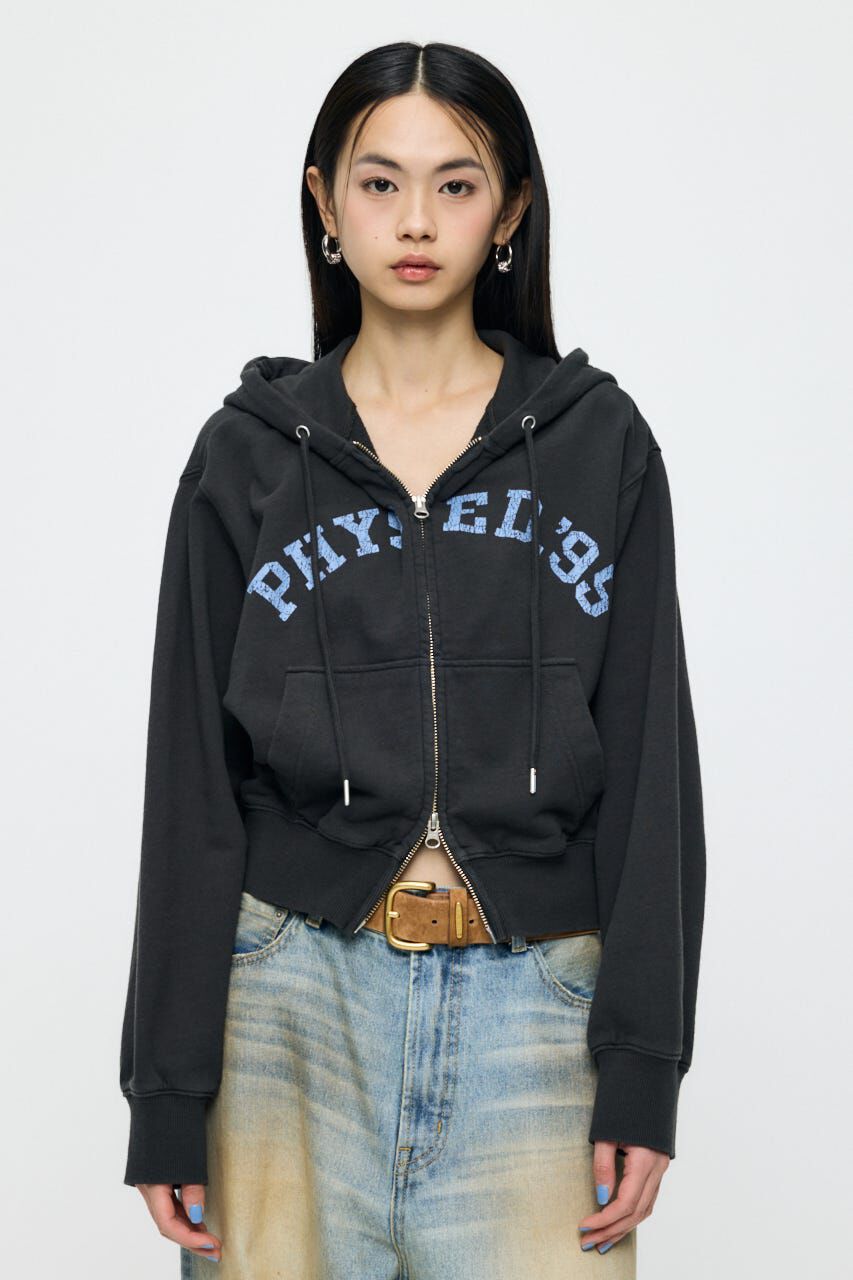 MOUSSY「PHYS. ED. ZIP UP フーディー」|パーカー|L/BLK1