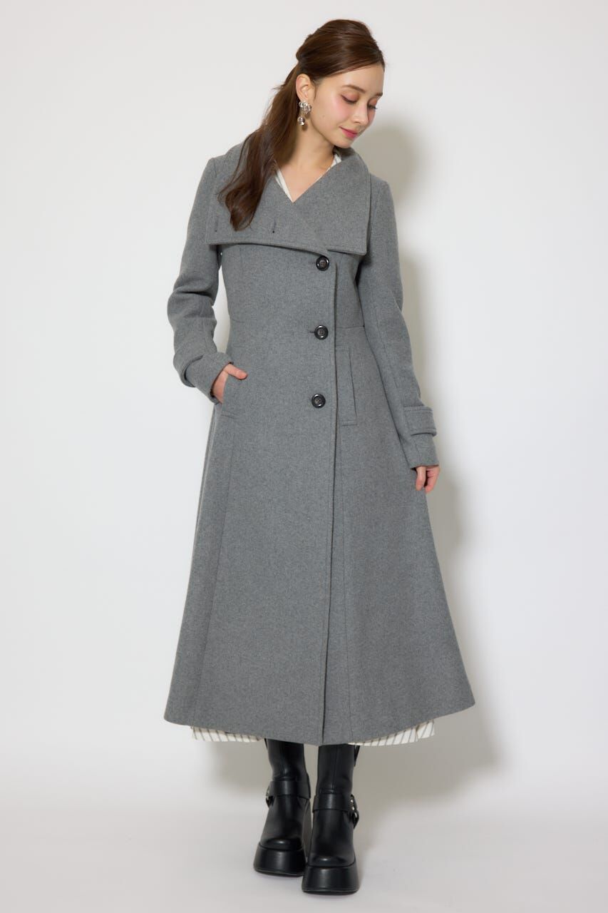 rienda「25オーバーネックシンデレララインコート」|その他|