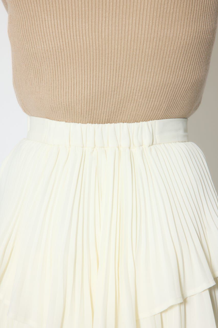 rienda「プリーツティアードミニスカート」|スカート|