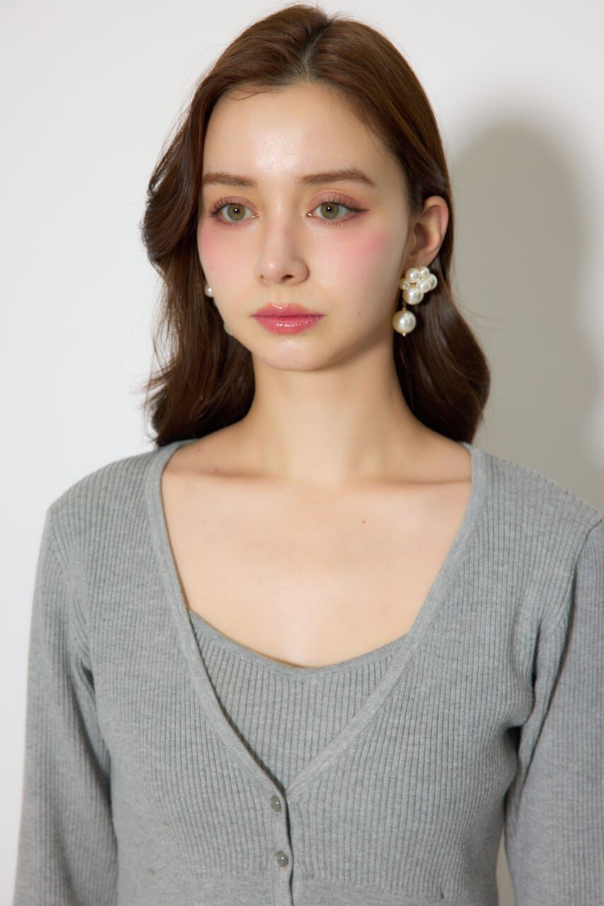 rienda「ペプラムカーデセットキャミワンピース」|ワンピース|