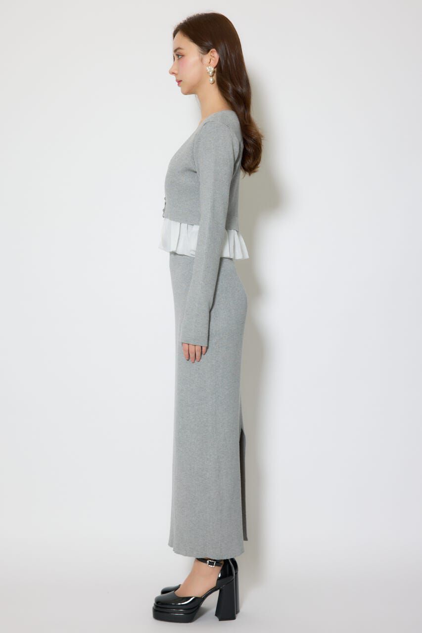 rienda「ペプラムカーデセットキャミワンピース」|ワンピース|