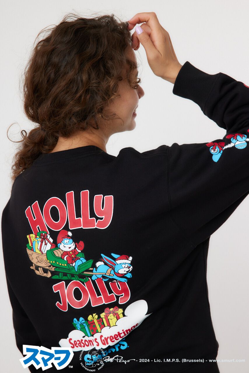 RODEO CROWNS「(THE SMURFS)Xmasスウェットトップス」|パーカー|