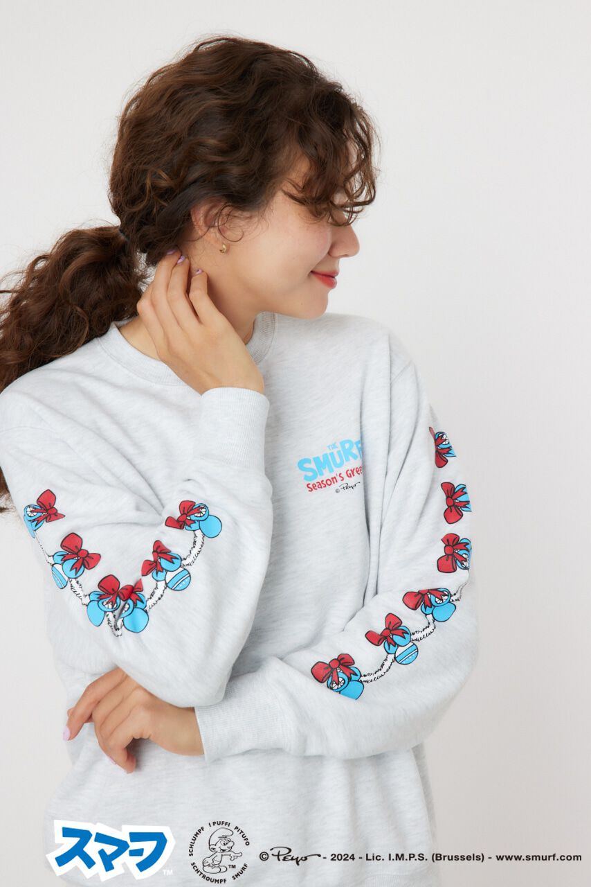 RODEO CROWNS「(THE SMURFS)Xmasスウェットトップス」|パーカー|