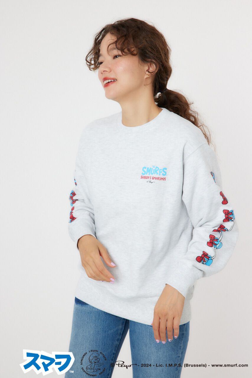 RODEO CROWNS「(THE SMURFS)Xmasスウェットトップス」|パーカー|