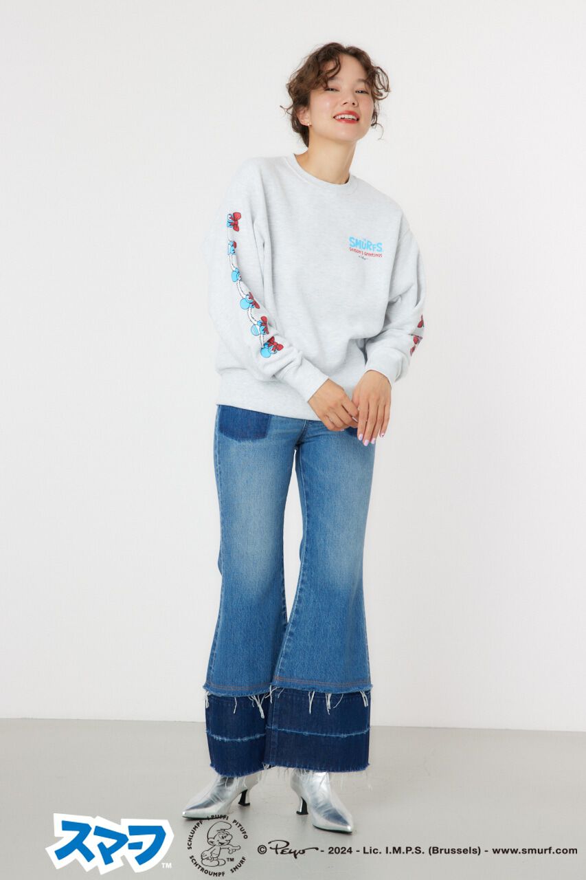 RODEO CROWNS「(THE SMURFS)Xmasスウェットトップス」|パーカー|