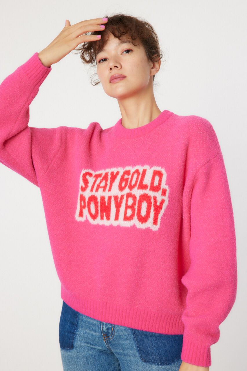 RODEO CROWNS「タイポグラフィニットトップス」|ニット・セーター|