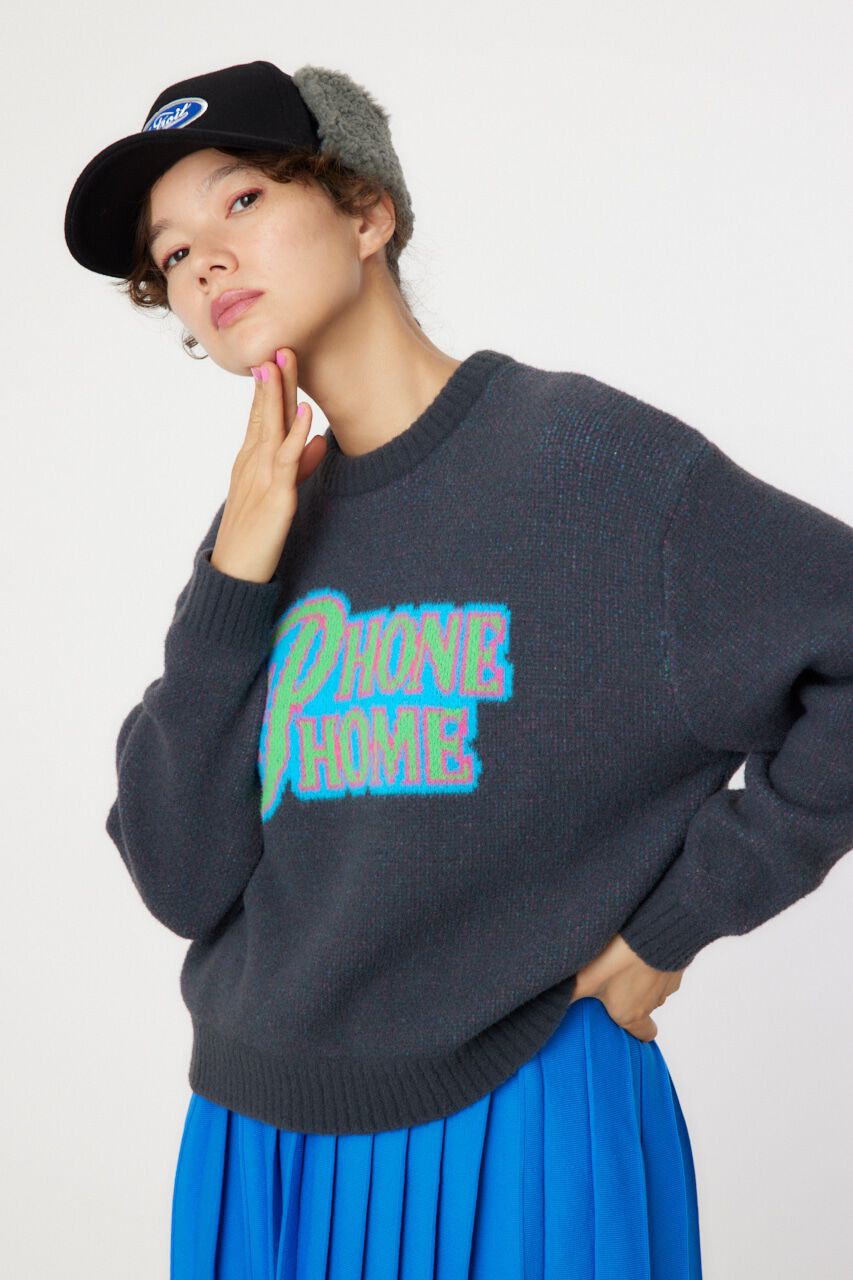 RODEO CROWNS「タイポグラフィニットトップス」|ニット・セーター|