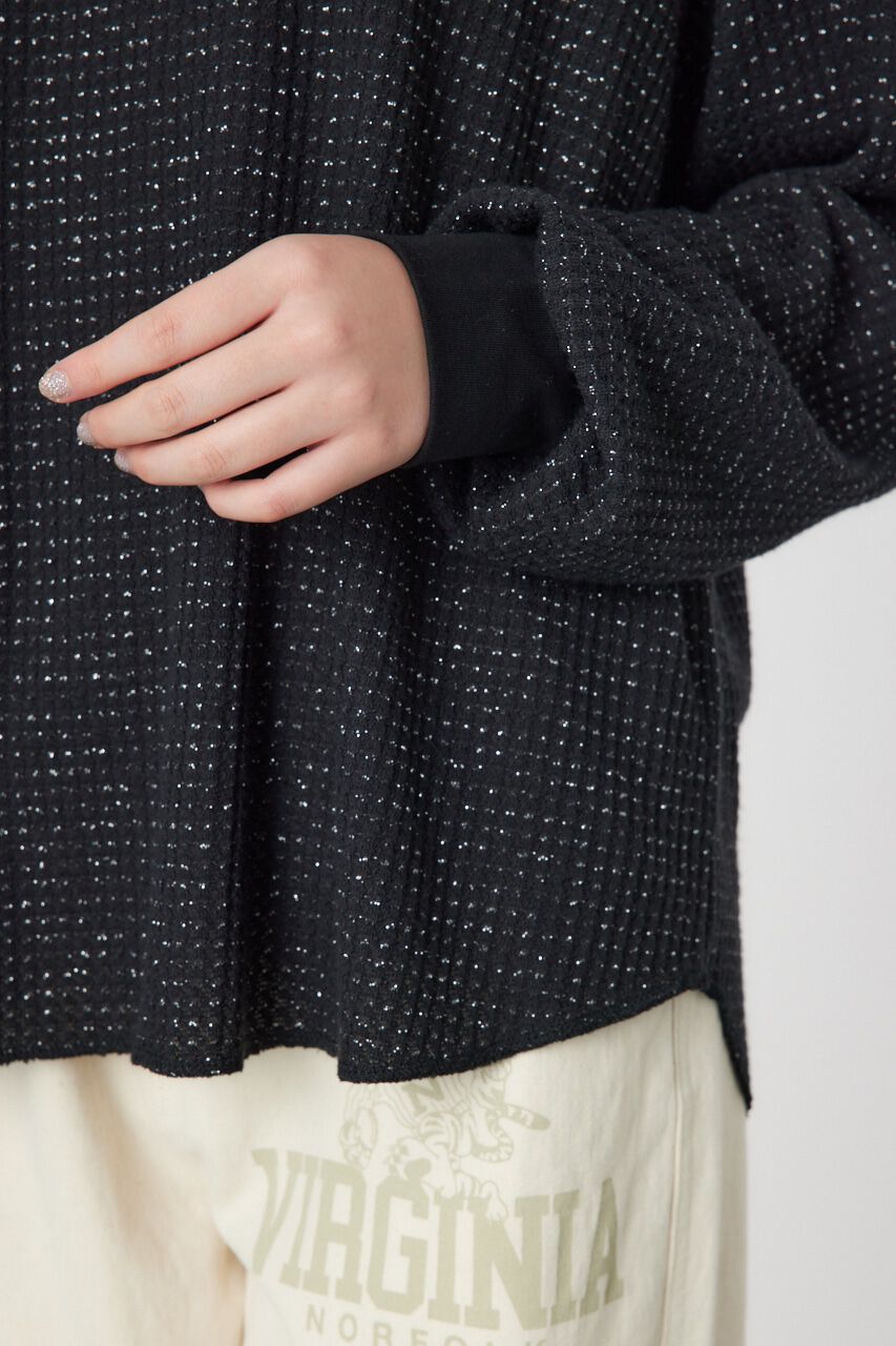 RODEO CROWNS「ラメワッフルトップス」|Tシャツ・カットソー|