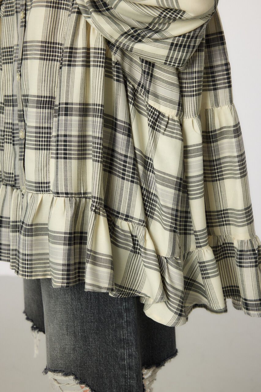 RODEO CROWNS「マルチチェックティアードチュニック」|シャツ・ブラウス|