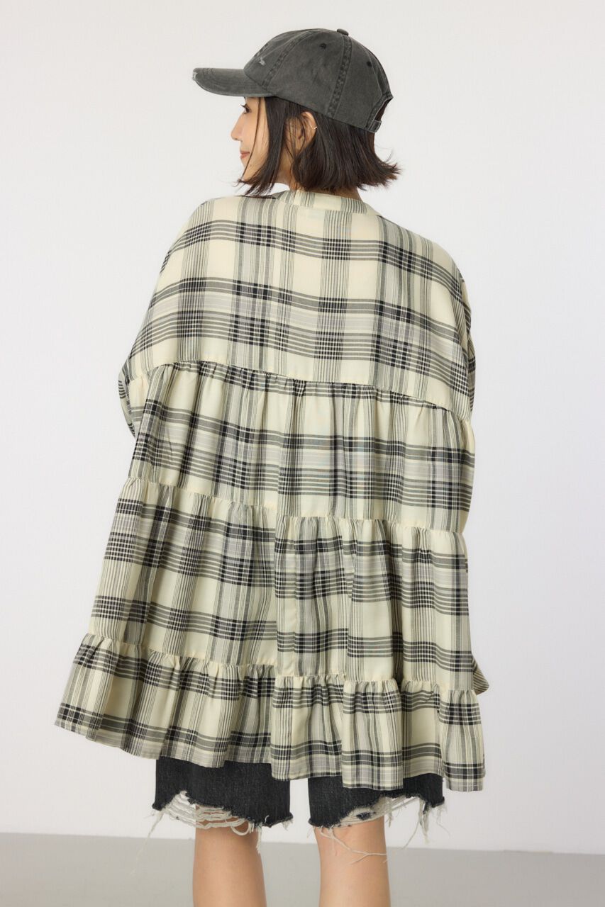 RODEO CROWNS「マルチチェックティアードチュニック」|シャツ・ブラウス|
