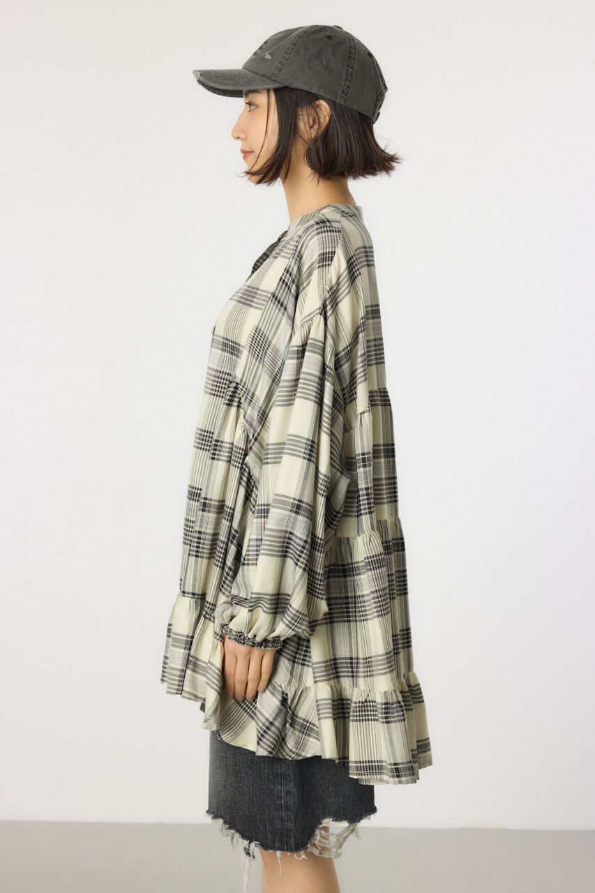 RODEO CROWNS「マルチチェックティアードチュニック」|シャツ・ブラウス|