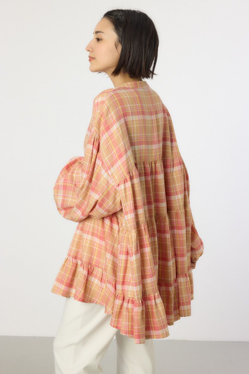 RODEO CROWNS「マルチチェックティアードチュニック」|シャツ・ブラウス|