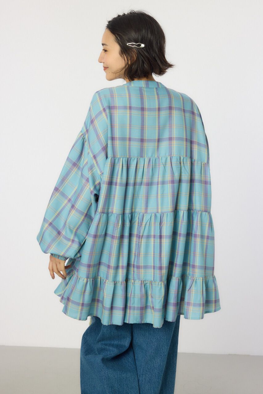 RODEO CROWNS「マルチチェックティアードチュニック」|シャツ・ブラウス|