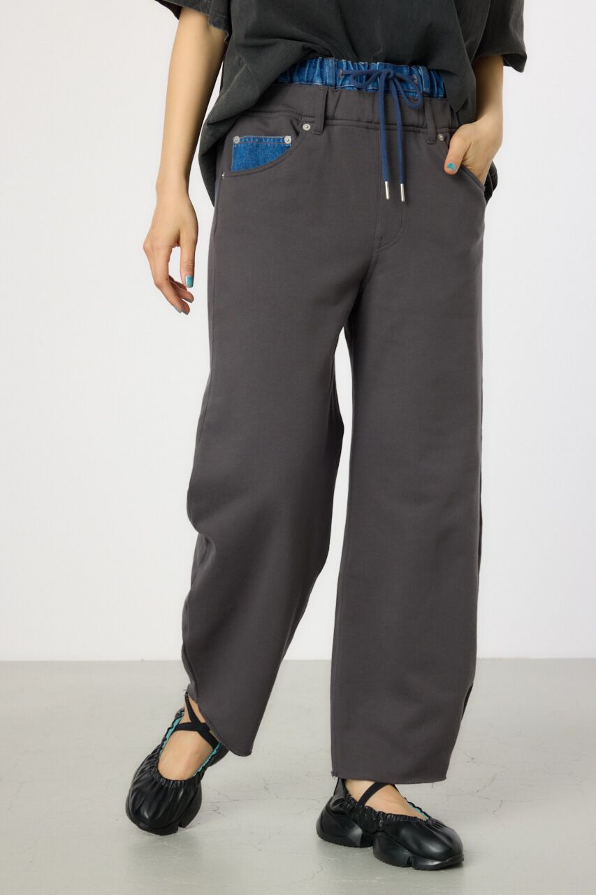 RODEO CROWNS「デニムウエスト スウェットワイドパンツ」|その他|