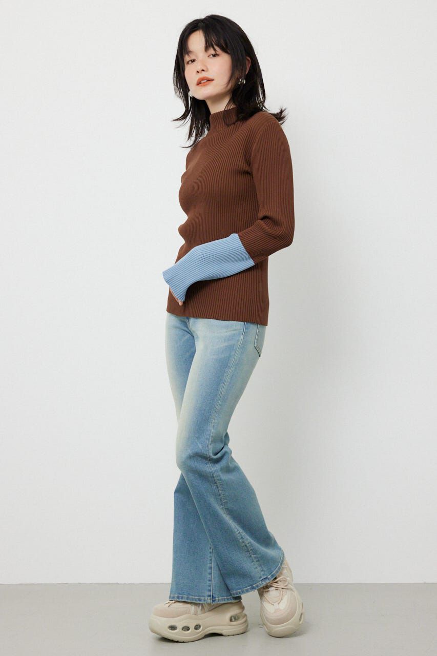 RODEO CROWNS「スリーブカラーニットトップス」|ニット・セーター|