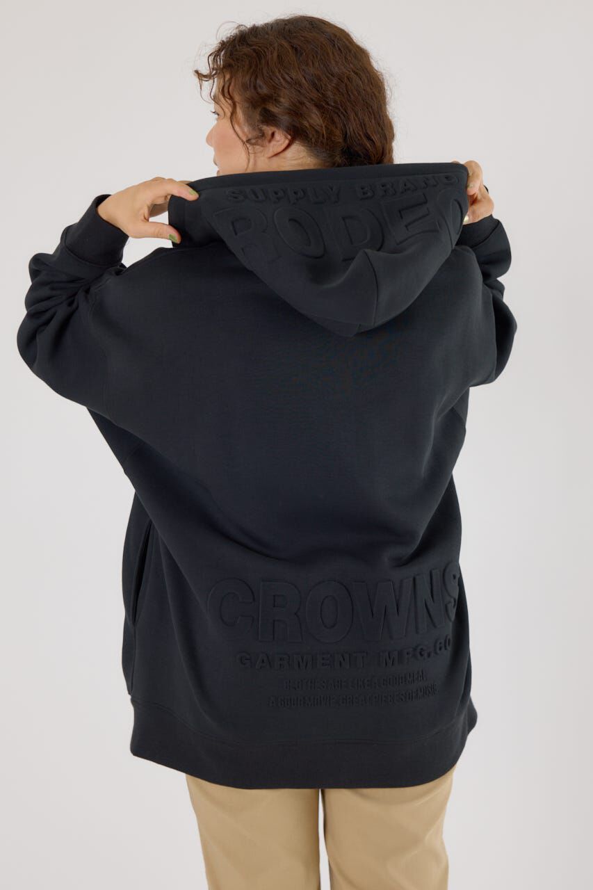 RODEO CROWNS「エンボスBIG ZIPパーカー」|Tシャツ・カットソー|