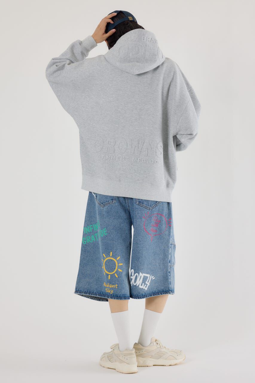 RODEO CROWNS「エンボスBIG ZIPパーカー」|Tシャツ・カットソー|