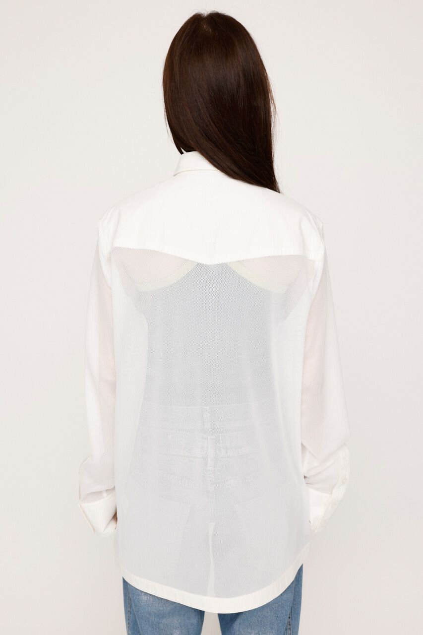 SLY「SHEER MESH シャツ」|シャツ・ブラウス|