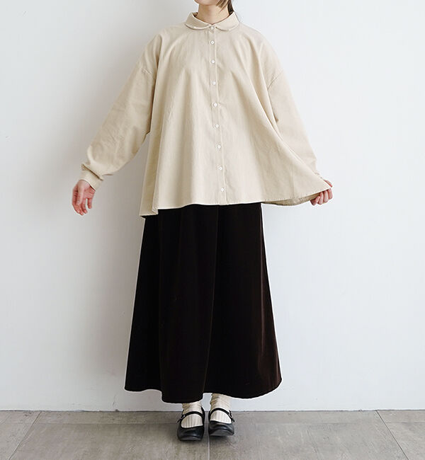 休日と詩「ホエールブラウス」|シャツ・ブラウス|