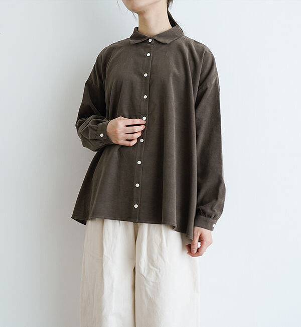 休日と詩「ホエールブラウス」|シャツ・ブラウス|