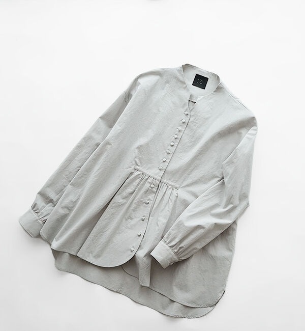 オオカミとフクロウ「オオカミとはじまりの季節に&ldquo;ブラウス&rdquo;」|シャツ・ブラウス|ライトグレー