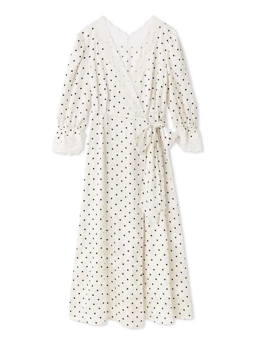 SNIDEL HOME「サテンジャガードガウン」|ルームウェア|