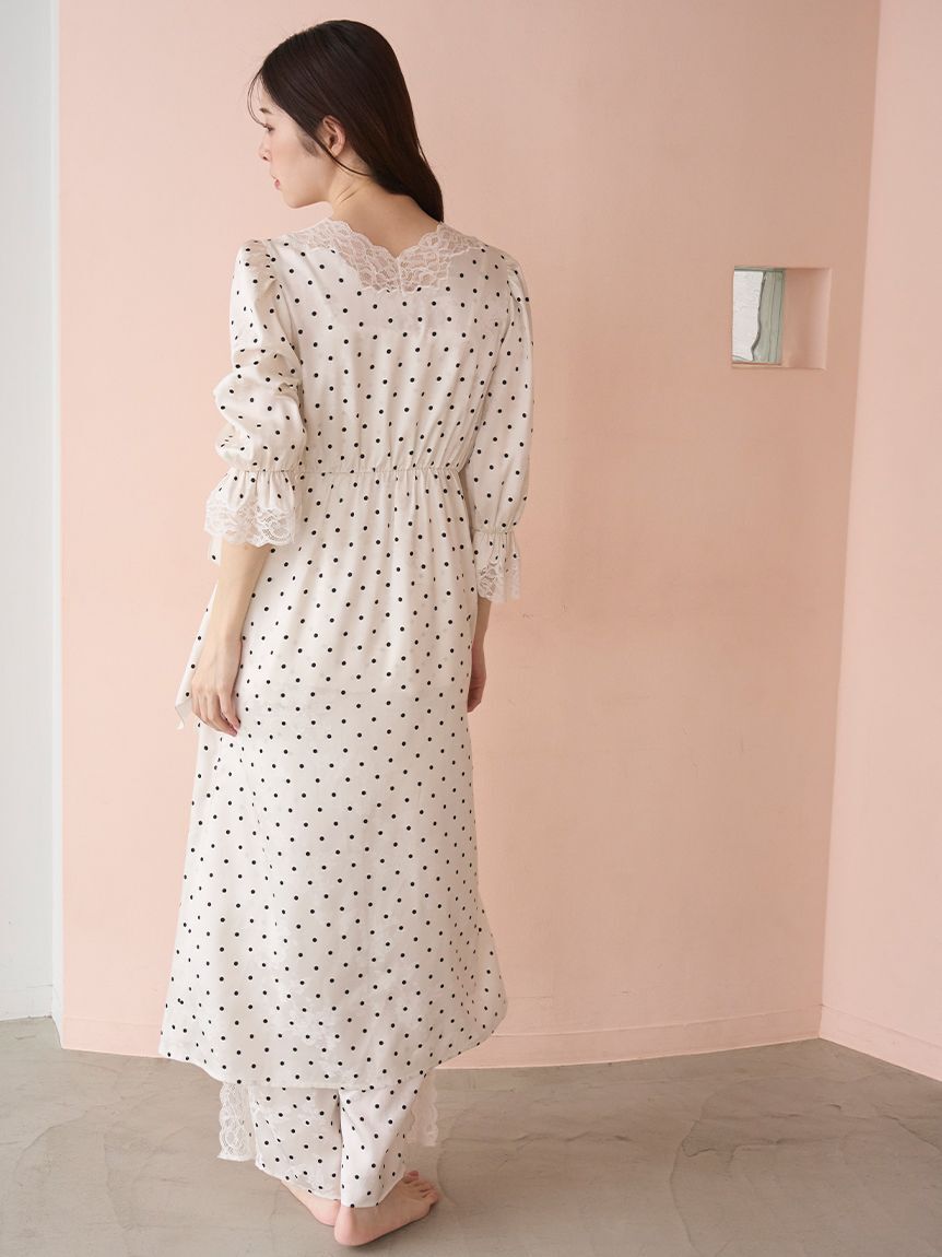 SNIDEL HOME「サテンジャガードガウン」|ルームウェア|