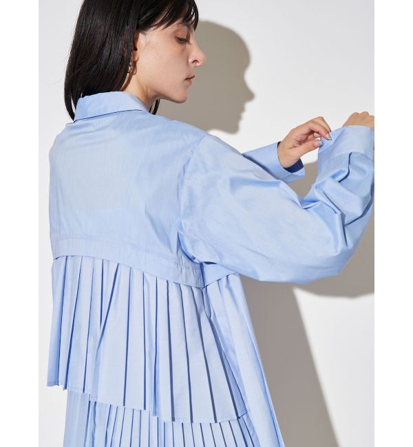ELENDEEK「PLEATS LAYERED SH」|シャツ・ブラウス|