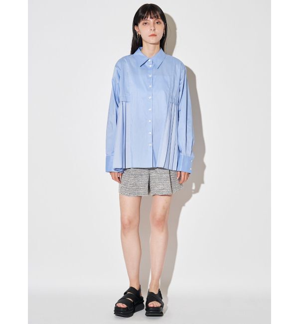 ELENDEEK「PLEATS LAYERED SH」|シャツ・ブラウス|