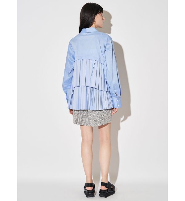 ELENDEEK「PLEATS LAYERED SH」|シャツ・ブラウス|