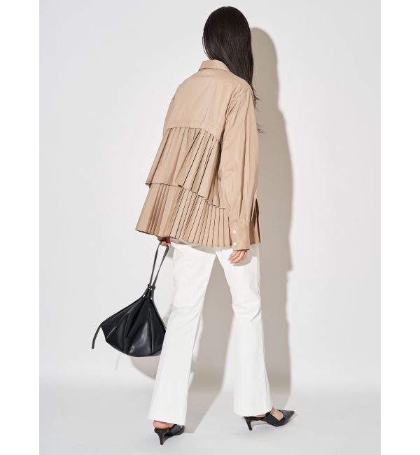 ELENDEEK「PLEATS LAYERED SH」|シャツ・ブラウス|