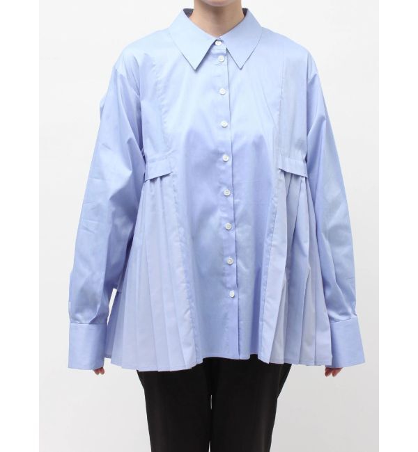 ELENDEEK「PLEATS LAYERED SH」|シャツ・ブラウス|