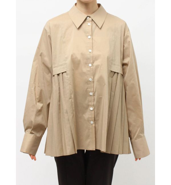ELENDEEK「PLEATS LAYERED SH」|シャツ・ブラウス|