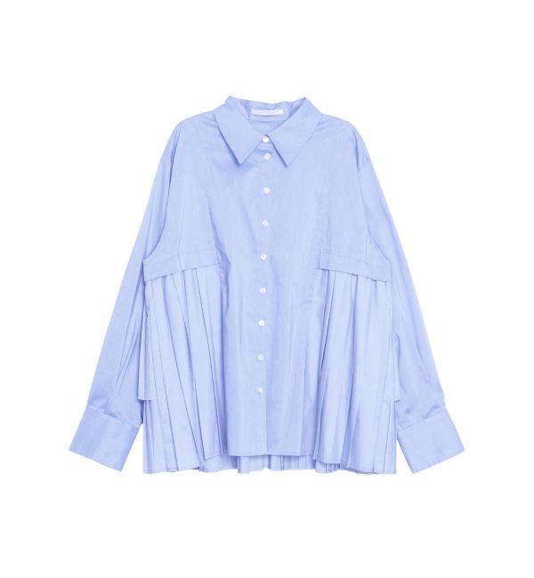 ELENDEEK「PLEATS LAYERED SH」|シャツ・ブラウス|