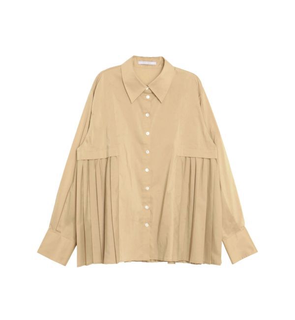 ELENDEEK「PLEATS LAYERED SH」|シャツ・ブラウス|