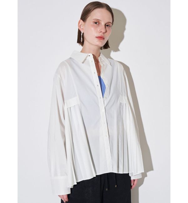ELENDEEK「PLEATS LAYERED SH」|シャツ・ブラウス|
