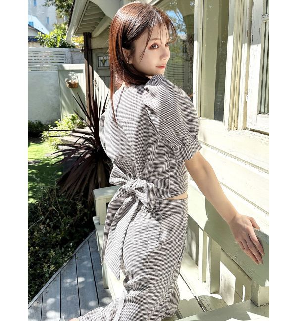 RESEXXY「スクエアバックリボントップス【セットアップ着用可能】」|シャツ・ブラウス|