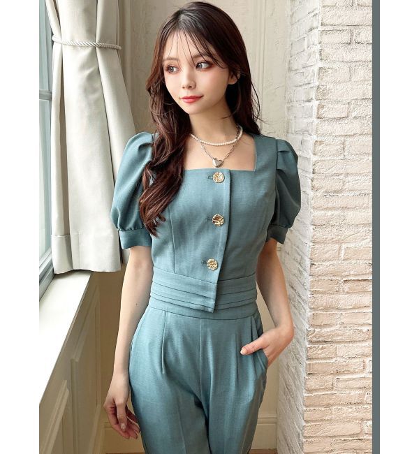 RESEXXY「スクエアバックリボントップス【セットアップ着用可能】」|シャツ・ブラウス|