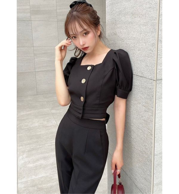 RESEXXY「スクエアバックリボントップス【セットアップ着用可能】」|シャツ・ブラウス|