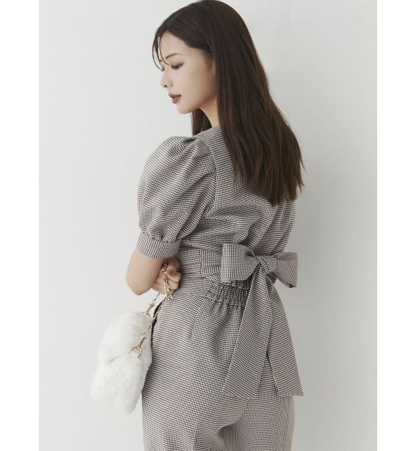 RESEXXY「スクエアバックリボントップス【セットアップ着用可能】」|シャツ・ブラウス|