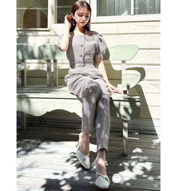 RESEXXY「スクエアバックリボントップス【セットアップ着用可能】」|シャツ・ブラウス|