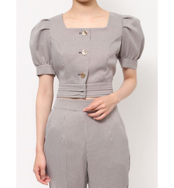 RESEXXY「スクエアバックリボントップス【セットアップ着用可能】」|シャツ・ブラウス|