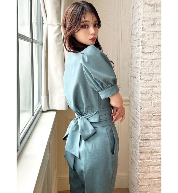 RESEXXY「スクエアバックリボントップス【セットアップ着用可能】」|シャツ・ブラウス|