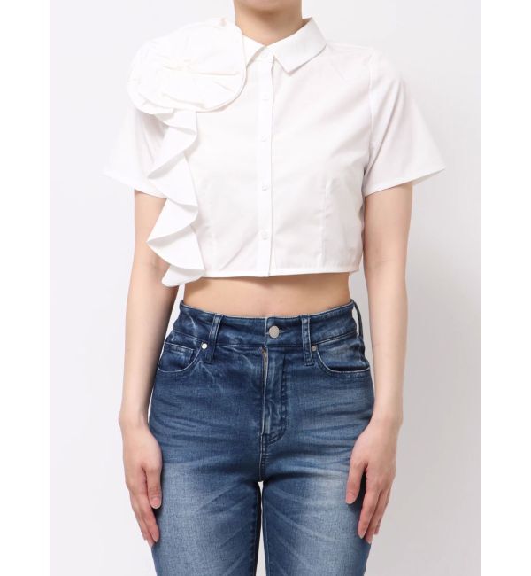 RESEXXY「アシンメトリー3Dモチーフシャツ」|シャツ・ブラウス|