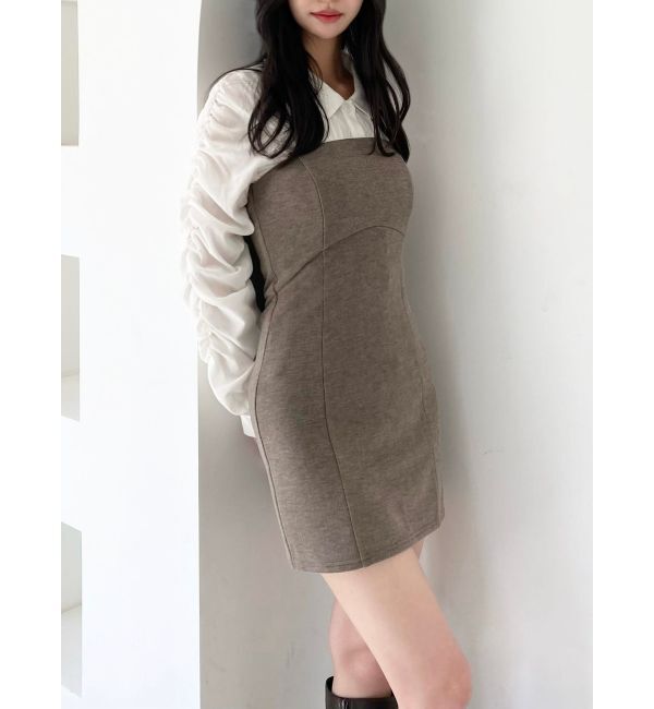 RESEXXY「ギャザーデザインチュニックシャツ」|シャツ・ブラウス|