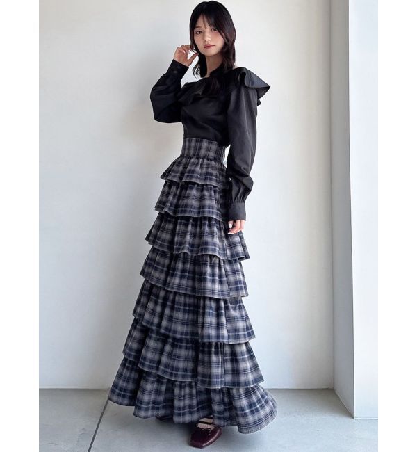 RESEXXY「アシンメトリーラッフルブラウス」|シャツ・ブラウス|