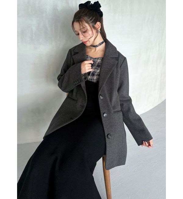 RESEXXY「ルーズオーバージャケット」|その他|チャコールグレー